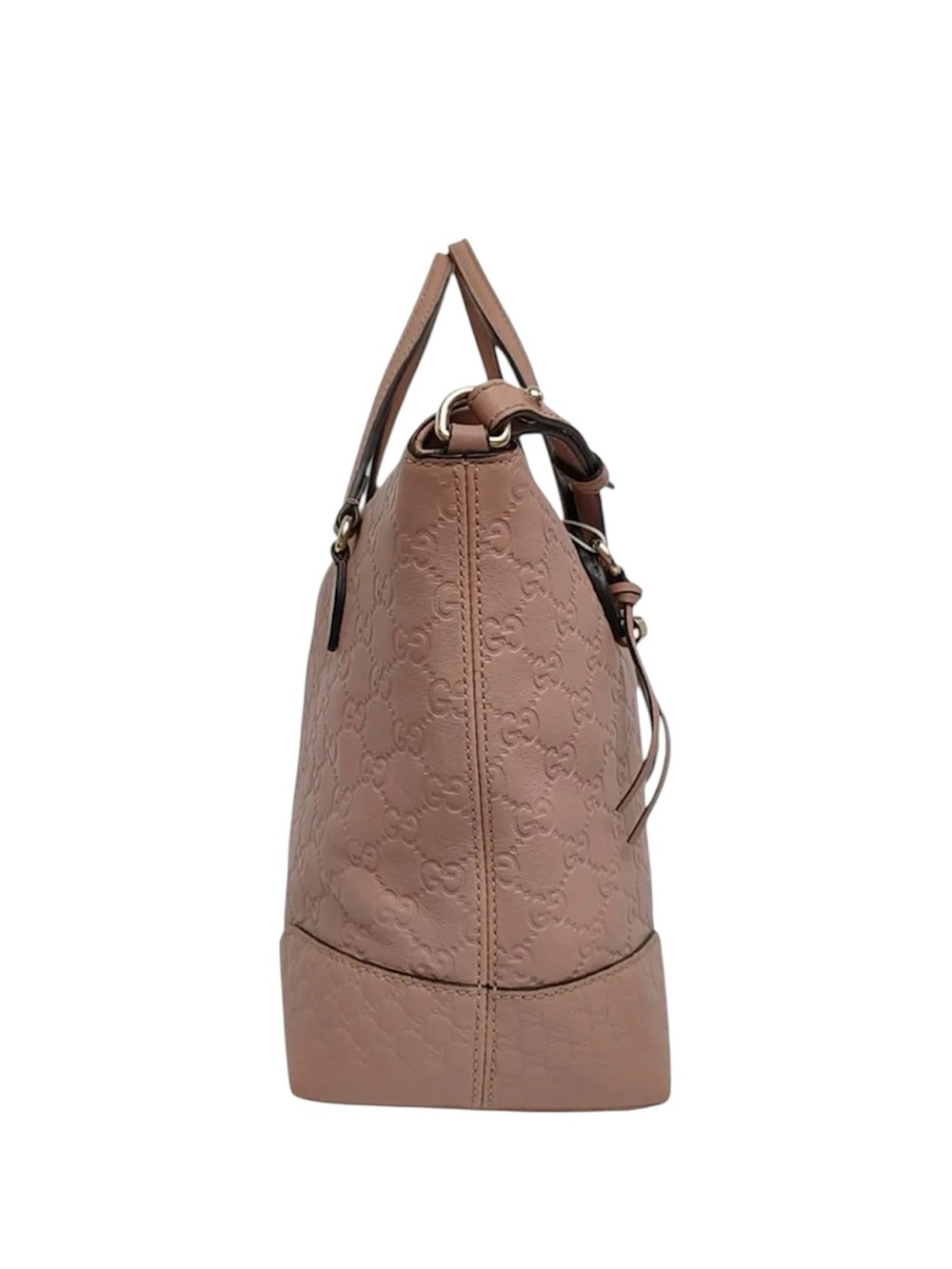 GUCCI Guccissima Medium Bree Foldover Tote Soft Pink - Picture 4 of 9